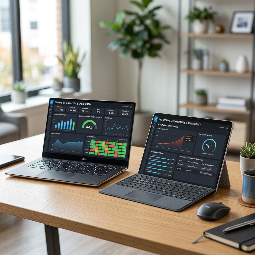Analytics dashboard showing predictive insights